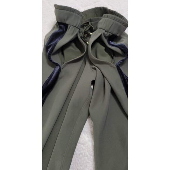 Lululemon Women's‎ Olive Green On the Fly Jogger Pants Velvet Trim Drawstring 6 - Picture 6 of 12